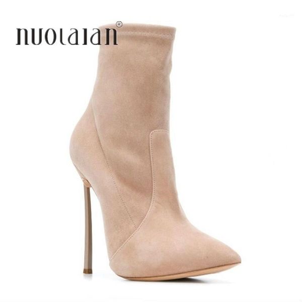 boots winter fashion women pointed toe faux suede ankle 11cm heel high heels shoes woman autumn female socks1, Black
boots winter fashion women pointed toe faux suede ankle 11cm heel high heels shoes woman autumn female socks1, Black