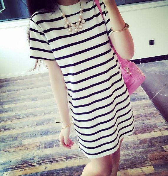 women's casual crew neck short sleeve striped loose t shirt mini dress drop shipping good quality, Black;gray
women's casual crew neck short sleeve striped loose t shirt mini dress drop shipping good quality, Black;gray