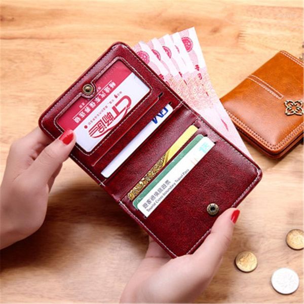 oil wax leather women's small wallet european and american retro coin purse short thin wallet1
oil wax leather women's small wallet european and american retro coin purse short thin wallet1