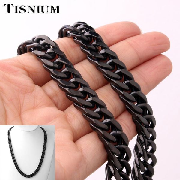 tisnium curb cuban link chain men's necklace bracelet gothic jewelry stainless steel choker gift punk wholesale10mm, Silver
tisnium curb cuban link chain men's necklace bracelet gothic jewelry stainless steel choker gift punk wholesale10mm, Silver