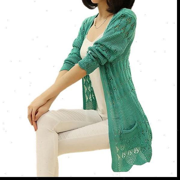 6 colors knitting cardigan long knitting cardigan korean blusas women casual sweater loose with pockets hollow out women coat, White;black
6 colors knitting cardigan long knitting cardigan korean blusas women casual sweater loose with pockets hollow out women coat, White;black