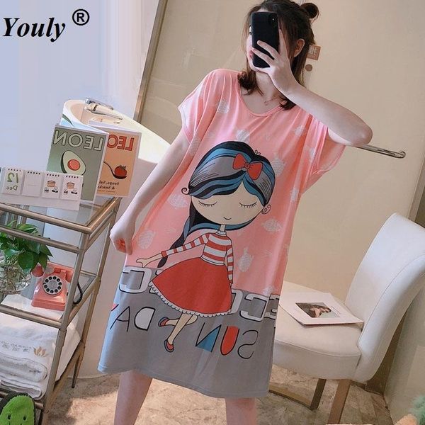 women's sleepwear casual loose woman nightgown dress nightwear ladies lingerie ropa para dormir mujer short sleeve, Black;red
women's sleepwear casual loose woman nightgown dress nightwear ladies lingerie ropa para dormir mujer short sleeve, Black;red