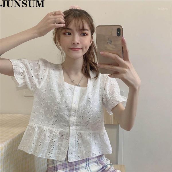 korean style white women blouse shirt elegant short-sleeve summer 2020 new square collar shirts elegant womens and blouses1
korean style white women blouse shirt elegant short-sleeve summer 2020 new square collar shirts elegant womens and blouses1