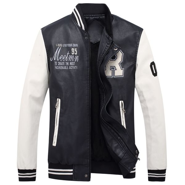 2021 new inverno bombardeiro jaqueta bordado retalhos beisebol jaquetas de couro masculino gola mangas compridas 303 25jm, Black
2021 new inverno bombardeiro jaqueta bordado retalhos beisebol jaquetas de couro masculino gola mangas compridas 303 25jm, Black