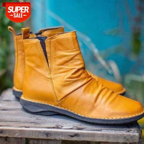 2020 winter women's boots solid color flat ankle boots pu leather side zipper light ladies soft comfortable women's shoes #nm3n, Black
2020 winter women's boots solid color flat ankle boots pu leather side zipper light ladies soft comfortable women's shoes #nm3n, Black