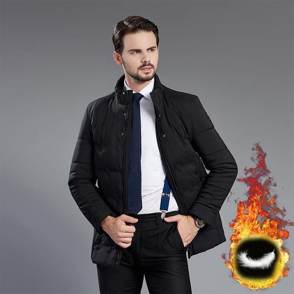 men's down & parkas winter in the long jacket middle-aged men leisure fashion coat collar up to keep warm dad, Black
men's down & parkas winter in the long jacket middle-aged men leisure fashion coat collar up to keep warm dad, Black