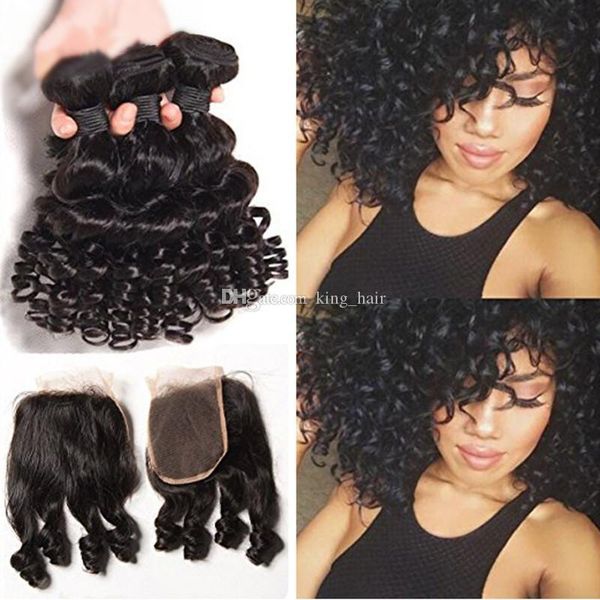 new arrival 9a mongolian human hair with closure aunty funmi 3 bundles with closure part romance curly weaves with closure, Black
new arrival 9a mongolian human hair with closure aunty funmi 3 bundles with closure part romance curly weaves with closure, Black