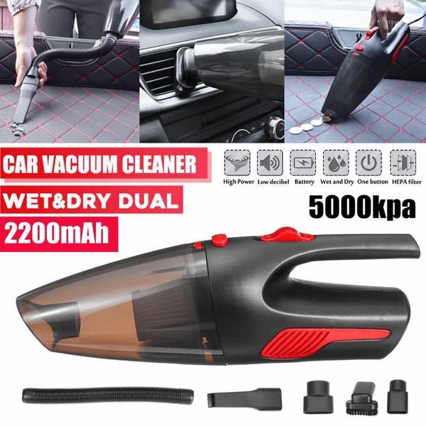 

5000pa strong power car vacuum cleaner dc 12 volt 120w wireless 5kpa cyclonic wet/dry auto portable vacuums cleaner hepa filter1