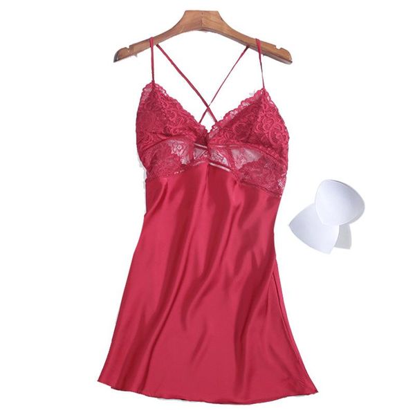 women's sleepwear nightgowns & sleepshirt silk women night dress ladie satin lingerie nightshirts sleep lounge, Black;red
women's sleepwear nightgowns & sleepshirt silk women night dress ladie satin lingerie nightshirts sleep lounge, Black;red