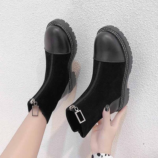 white mid-calf boots rock shoes woman luxury designer round toe boots-women zipper low fashion rubber mid calf 2020 ladies1, Black
white mid-calf boots rock shoes woman luxury designer round toe boots-women zipper low fashion rubber mid calf 2020 ladies1, Black