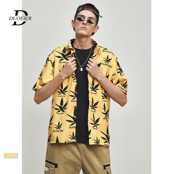 men casual shirts 2019 summer new leaves printing mens hawaiian floral shirt loose comfort male holiday beach clothing big size, White;black
men casual shirts 2019 summer new leaves printing mens hawaiian floral shirt loose comfort male holiday beach clothing big size, White;black