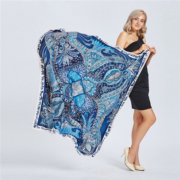 autumn and winter new style silk scarf women europe and europe dubai garden twill silk scarf 130cm travel shawl gift, Blue;gray
autumn and winter new style silk scarf women europe and europe dubai garden twill silk scarf 130cm travel shawl gift, Blue;gray