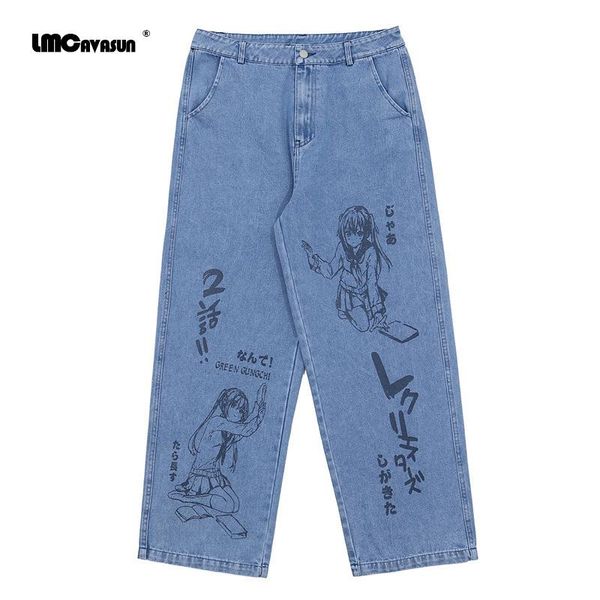 lmcavasun hip hip pants streetwear men loose denim pants graffiti print black vintage jeans harajuku joggers cotton trousers, Blue
lmcavasun hip hip pants streetwear men loose denim pants graffiti print black vintage jeans harajuku joggers cotton trousers, Blue