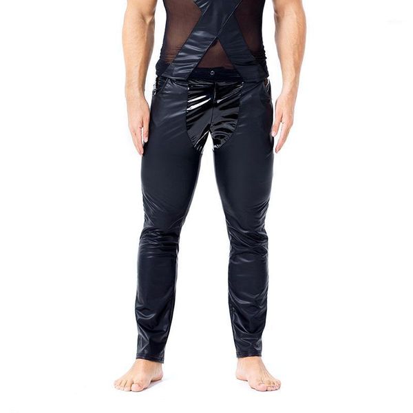mens shiny faux leather nightclub pants stage performance clubwear slim trouser1, Black
mens shiny faux leather nightclub pants stage performance clubwear slim trouser1, Black