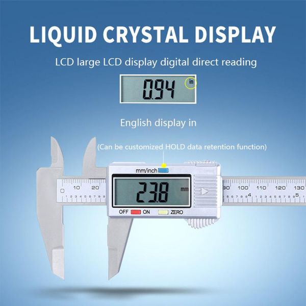 measuring tool stainless steel digital caliper 6 inch 150mm messschieber paquimetro measuring instrument vernier calipers #t1p
measuring tool stainless steel digital caliper 6 inch 150mm messschieber paquimetro measuring instrument vernier calipers #t1p