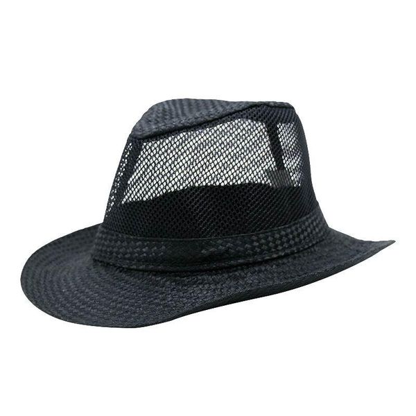 mesh straw fedoras outdoor breathable male hat fashion casual female mesh sun hat summer straw cap big brim, Blue;gray
mesh straw fedoras outdoor breathable male hat fashion casual female mesh sun hat summer straw cap big brim, Blue;gray
