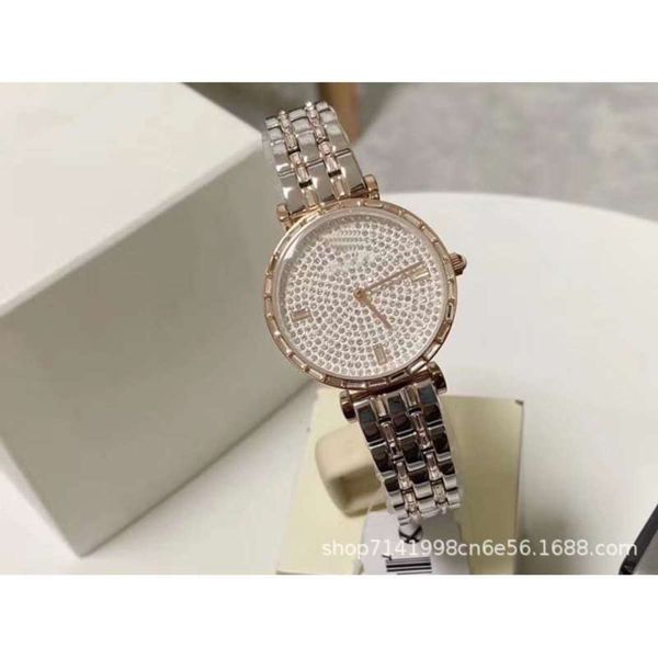 women's new ar11293 all watch star quartz waterproof steel strip watch inspection, Slivery;brown
women's new ar11293 all watch star quartz waterproof steel strip watch inspection, Slivery;brown