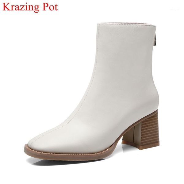 boots zipper square toe cow leather high heels women ankle runway solid fashion concise dress keep warm winter shoes l321, Black
boots zipper square toe cow leather high heels women ankle runway solid fashion concise dress keep warm winter shoes l321, Black