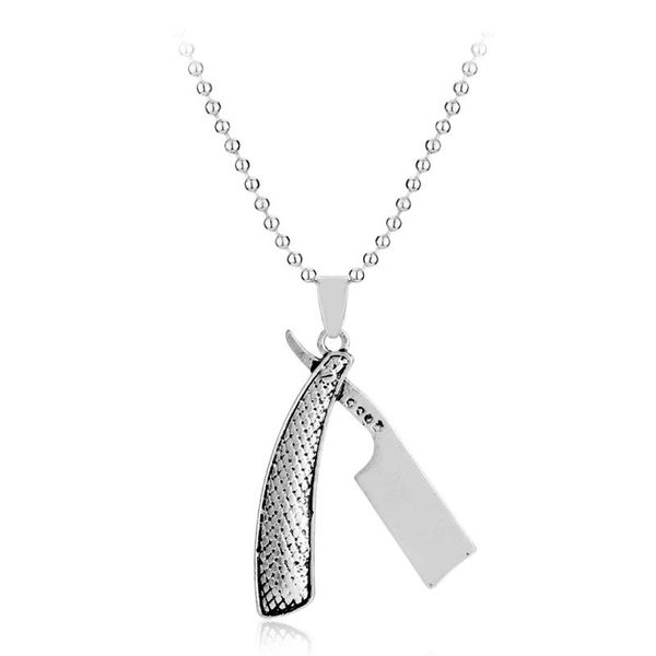 dongsheng fashion hip hop barber straight razor necklace barber salon shaver wet shaving folding cut throat knife necklace -30, Silver
dongsheng fashion hip hop barber straight razor necklace barber salon shaver wet shaving folding cut throat knife necklace -30, Silver