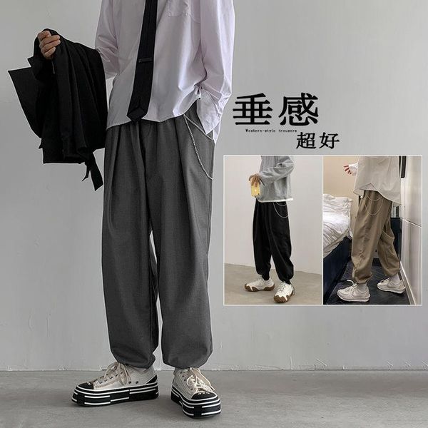 men's pants 2021 loose cargo casual baggy suit homme male trousers elastic waist streetwear hip hop sweatpants size m-2xl, Black
men's pants 2021 loose cargo casual baggy suit homme male trousers elastic waist streetwear hip hop sweatpants size m-2xl, Black