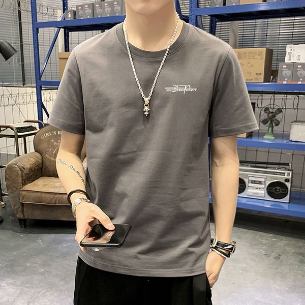 t short new round neck loose clothes summer trend half sleeve large t-shirt men's wear, White;black
t short new round neck loose clothes summer trend half sleeve large t-shirt men's wear, White;black