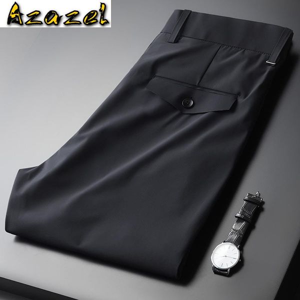 men's pants azazel summer mens luxury solid color smart casual male trousers slim fit suit man fashion, Black
men's pants azazel summer mens luxury solid color smart casual male trousers slim fit suit man fashion, Black