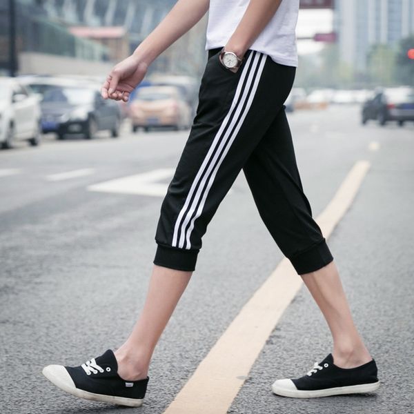 summer stripe three bar student elastic waist small feet slim men's sports casual pants casual pants capris hv6zk, Blue
summer stripe three bar student elastic waist small feet slim men's sports casual pants casual pants capris hv6zk, Blue