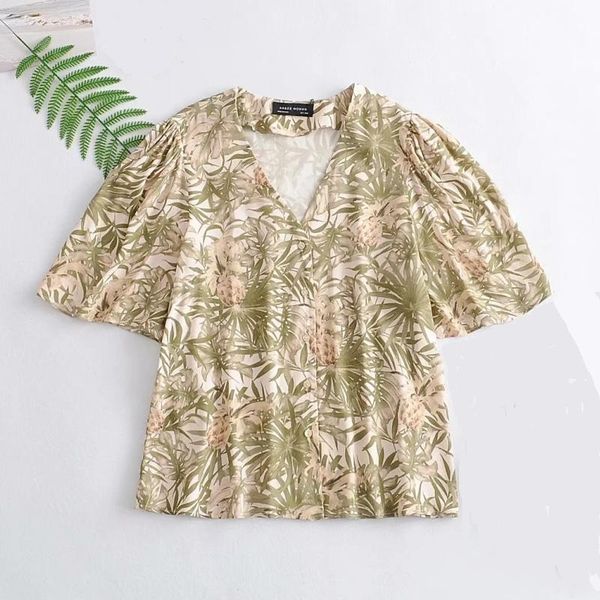 rainforest printing v neck puff sleeve woman shirt 2021 fashion casual ladies simple blouse loose, White
rainforest printing v neck puff sleeve woman shirt 2021 fashion casual ladies simple blouse loose, White
