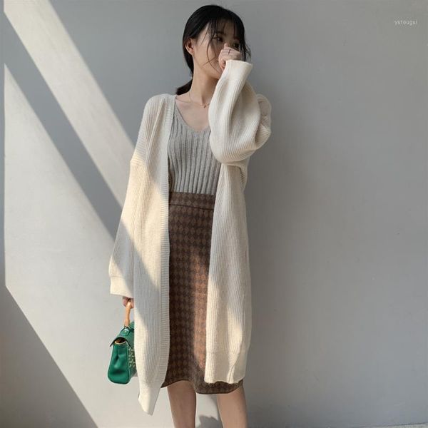2020 new spring and autumn casual long-sleeve mid-lonog cardigan women sweater solid color wild alpaca knit jacket ns18661, White
2020 new spring and autumn casual long-sleeve mid-lonog cardigan women sweater solid color wild alpaca knit jacket ns18661, White