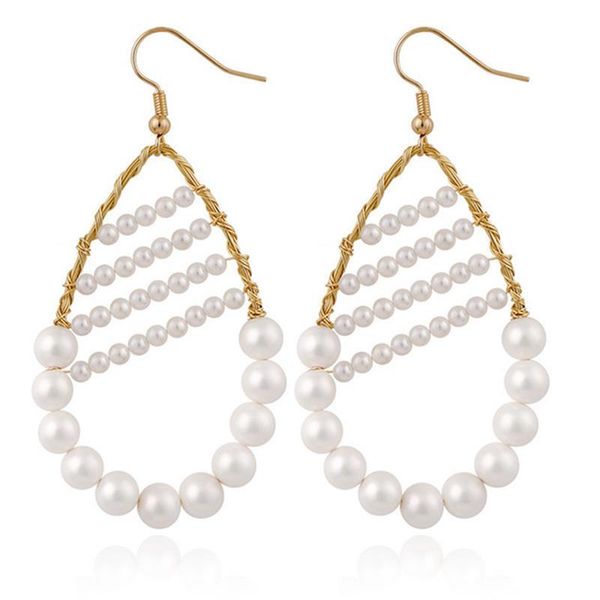 hoop & huggie 1 pair pearl earrings women chic vintage water-drop dangle pierced, Golden;silver
hoop & huggie 1 pair pearl earrings women chic vintage water-drop dangle pierced, Golden;silver