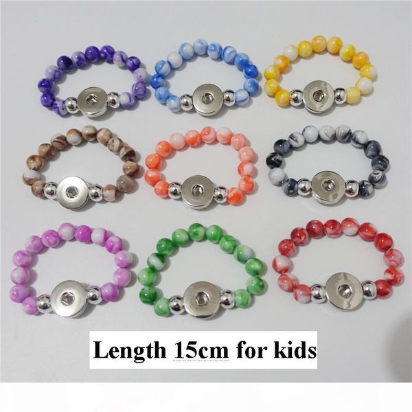 20pcs lot mix colors fashion kids girls 15cm length handmade acrylic beads 18mm snap button bracelets for children, Black
20pcs lot mix colors fashion kids girls 15cm length handmade acrylic beads 18mm snap button bracelets for children, Black