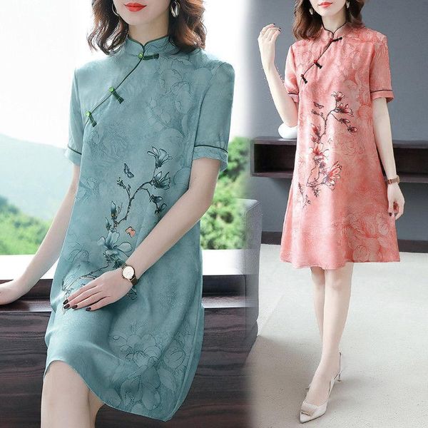 fashion chinese national clothes women summer cheongsam short dress retro printed qipao elegant lady summer casual dress a-line, Black;gray
fashion chinese national clothes women summer cheongsam short dress retro printed qipao elegant lady summer casual dress a-line, Black;gray
