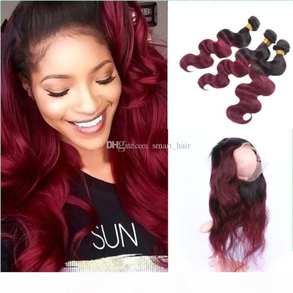 body wave 1b 99j hair weaves with 360 lace frontal dark root pre plucked 1b 99j hair 360 frontal with hair weft, Black
body wave 1b 99j hair weaves with 360 lace frontal dark root pre plucked 1b 99j hair 360 frontal with hair weft, Black