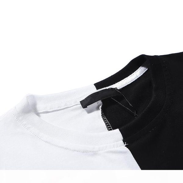 mens designer shirt summer casual t shirts for men women short sleeve shirt brand clothing patchwork tees, White;black
mens designer shirt summer casual t shirts for men women short sleeve shirt brand clothing patchwork tees, White;black