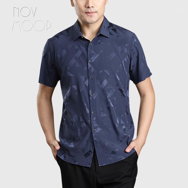 men's casual shirts novmoop summer style blue white color short sleeve spandex silk shirt camisas de hombre chemise lt30501, White;black
men's casual shirts novmoop summer style blue white color short sleeve spandex silk shirt camisas de hombre chemise lt30501, White;black