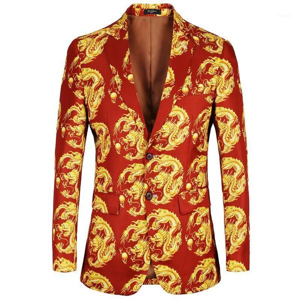 2020 dragon men blazer new arrival slim fit casual 2 button printed men floral design blazers male suits coat oversized jackets1, White;black
2020 dragon men blazer new arrival slim fit casual 2 button printed men floral design blazers male suits coat oversized jackets1, White;black