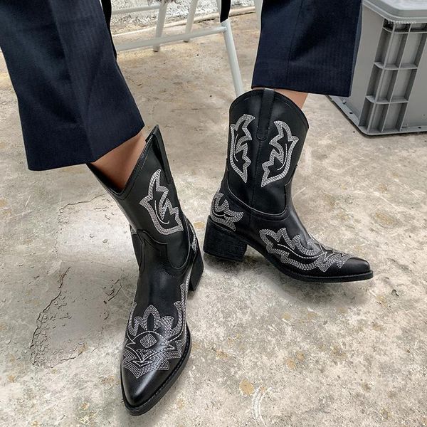 2020 new winter women's boots genuine leather retro europe and america style handsome ankle western boots bottes femme1, Black
2020 new winter women's boots genuine leather retro europe and america style handsome ankle western boots bottes femme1, Black
