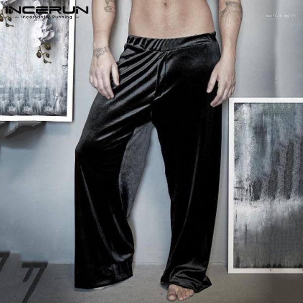 men's pants solid color men joggers elastic waist streetwear loose straight trousers casual dance long incerun plus size1, Black
men's pants solid color men joggers elastic waist streetwear loose straight trousers casual dance long incerun plus size1, Black