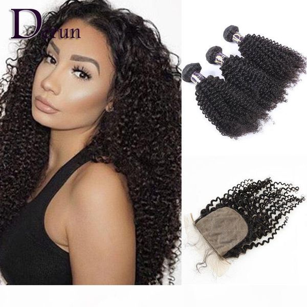 3 bundles kinky curly with silk base closure peruvian indian malaysian brazilian hair bundles unprocessed kinky curly virgin hair extensions, Black
3 bundles kinky curly with silk base closure peruvian indian malaysian brazilian hair bundles unprocessed kinky curly virgin hair extensions, Black