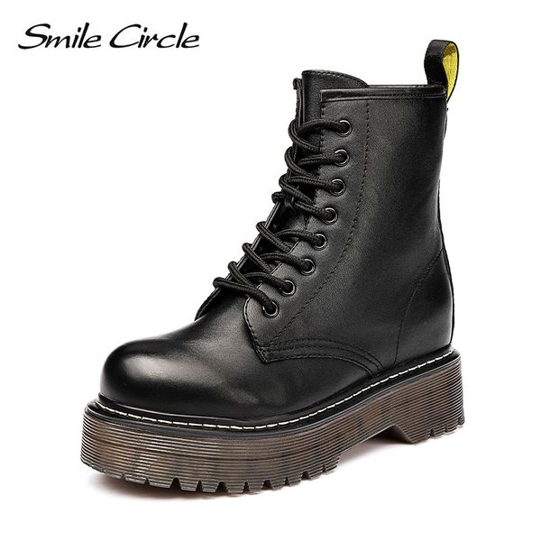 smile circle size36-41 chunky motorcycle boots for women autumn 2018 fashion round toe lace-up combat boots ladies shoes t200106, Black
smile circle size36-41 chunky motorcycle boots for women autumn 2018 fashion round toe lace-up combat boots ladies shoes t200106, Black