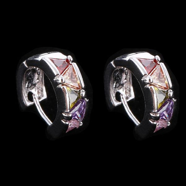 fashion brand jewelry hoop earrings triangle zircon crystal earrings for women, Golden;silver 
fashion brand jewelry hoop earrings triangle zircon crystal earrings for women, Golden;silver