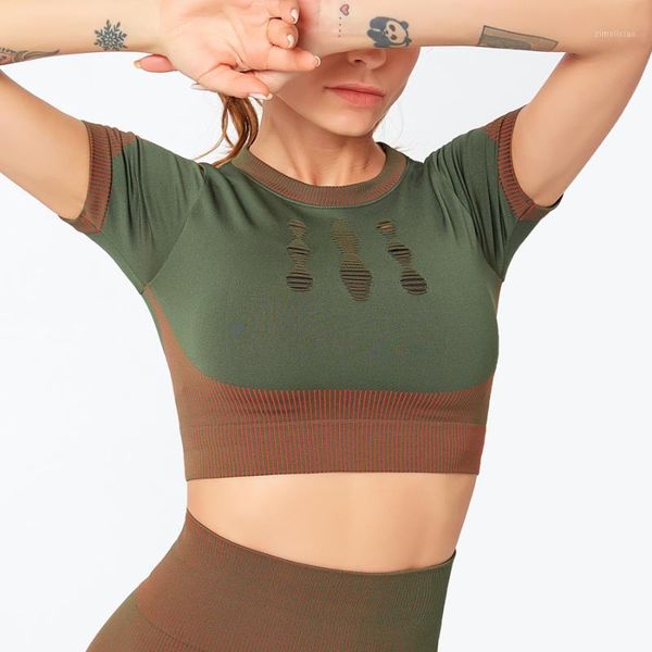 binand hollow yoga elastic gym shirt sports crop running t-shirt slim fitness sport t-shirt women training short sleeve1, White;red
binand hollow yoga elastic gym shirt sports crop running t-shirt slim fitness sport t-shirt women training short sleeve1, White;red