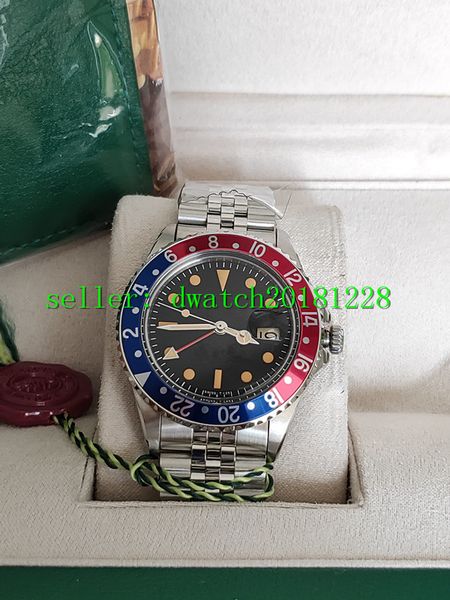 luxury watch bp factory 126719 40mm vintage gmt blue and red border black dial 1675 mechanical automatic mens 2813 watches, Slivery;brown
luxury watch bp factory 126719 40mm vintage gmt blue and red border black dial 1675 mechanical automatic mens 2813 watches, Slivery;brown