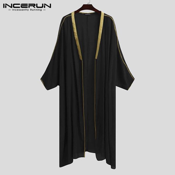 ethnic clothing incerun men muslim jubba thobe patchwork long sleeve open stitch cardigan robes islamic kaftan saudi arabia dubai clothes, Red
ethnic clothing incerun men muslim jubba thobe patchwork long sleeve open stitch cardigan robes islamic kaftan saudi arabia dubai clothes, Red