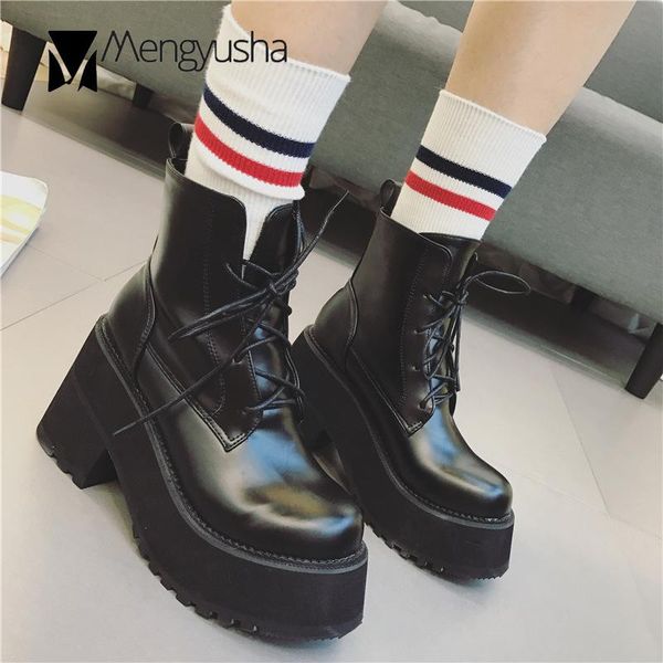 boots girls chunky heels short booties mujer lace-up black botas pu leather shoes women platform high riding botines 2021
boots girls chunky heels short booties mujer lace-up black botas pu leather shoes women platform high riding botines 2021