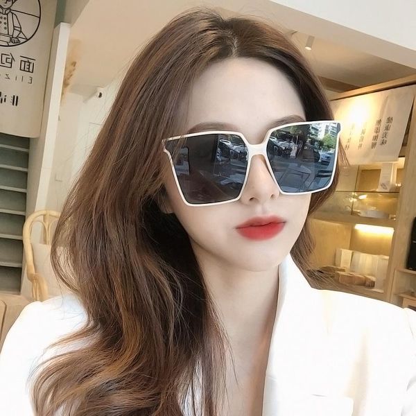 sunglasses classic square sun glasses women 2021 fashion vintage champagne color big frame uv400 shade driving, White;black
sunglasses classic square sun glasses women 2021 fashion vintage champagne color big frame uv400 shade driving, White;black