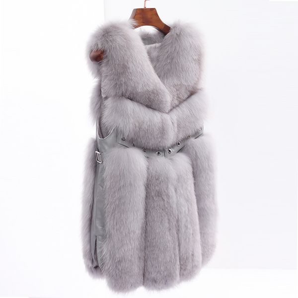 2019 new natural fox fur vests long real fox fur gilets winter waistcoats with genuine leather rivet european women fur jacketsx1019, Black
2019 new natural fox fur vests long real fox fur gilets winter waistcoats with genuine leather rivet european women fur jacketsx1019, Black