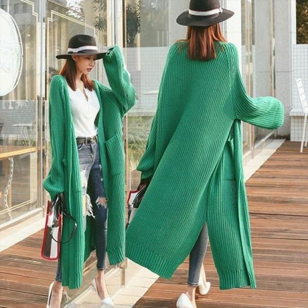 2020 new womens sweaters autumn korean style minimalist solid multi colors casual long cardigans fashion jackets coats winter, White;black
2020 new womens sweaters autumn korean style minimalist solid multi colors casual long cardigans fashion jackets coats winter, White;black