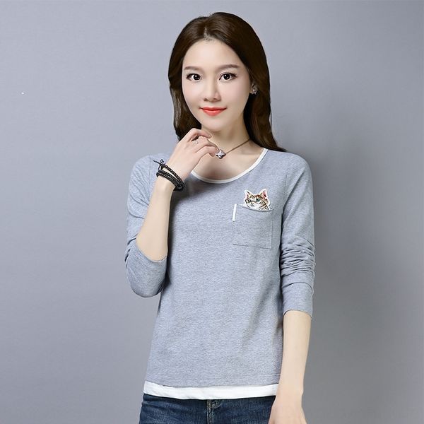dls7b autumn 2020 loose color coat sleeve matching long t-shirt t-shirt women's new korean large women's casual bottoming 0oqne, White
dls7b autumn 2020 loose color coat sleeve matching long t-shirt t-shirt women's new korean large women's casual bottoming 0oqne, White