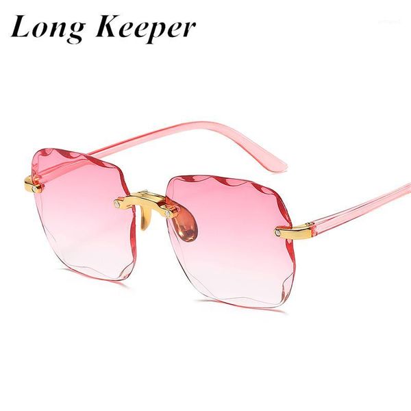 women rimless sunglasses luxury square sun glasses female fashion oversized eyewear pink gradient shades uv400 travel gafa1, White;black
women rimless sunglasses luxury square sun glasses female fashion oversized eyewear pink gradient shades uv400 travel gafa1, White;black